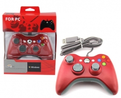 USB Wired Vibration Gamepad Joystick For PC Controller For Windows 7 / 8 / 10 Not for Xbox 360 Joypad with high quality *Red