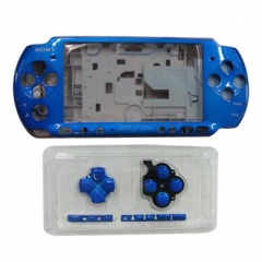 Housing Faceplate Case Cover for PSP 3000 Console Replacement Housing Shell Case（Blue）