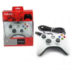 USB Wired Vibration Gamepad Joystick For PC Controller For Windows 7 / 8 / 10 Not for Xbox 360 Joypad with high quality *White
