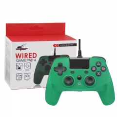Promotion price PS4/PC Wired Controller with Sensor Function Green Color