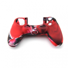 PS4 Controller Silicone Case -Camouflage Red