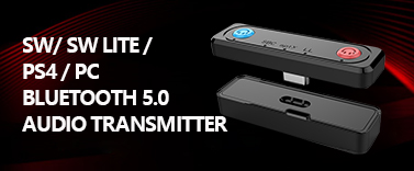 Switch / Switch Lite / PS4 / PC Ultra Slim Bluetooth 5.0 audio transmitter