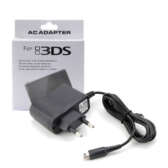 Travel AC Adapter Home Wall Charger for Nint 3DS/3DS XL Console EU Plug（black）