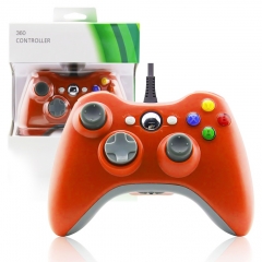 Xbox 360 wired controller orange with packaging