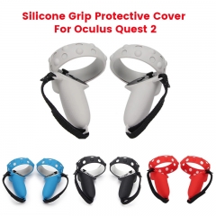Protective Cover For Oculus Quest 2 VR Touch Controller Silicone Case Skin Handle Grip Cover For Oculus Quest 2 VR Accessories With hand strap